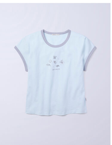 	Jung Kook for Calvin Klein Icons Graphic Ringer Baby Tee 